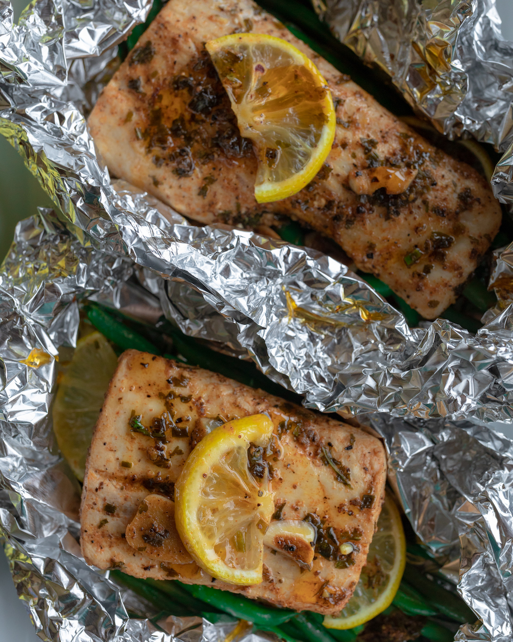 Mahi Mahi with Grilled Lemons