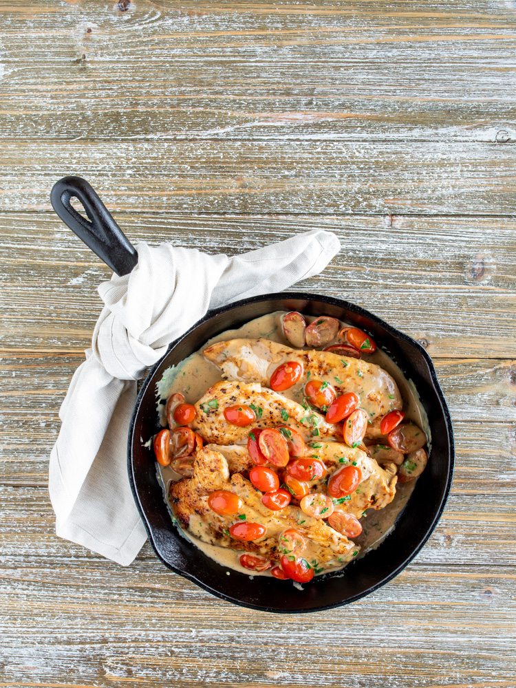 Cast Iron Chicken Paillard - - The Campground Gourmet